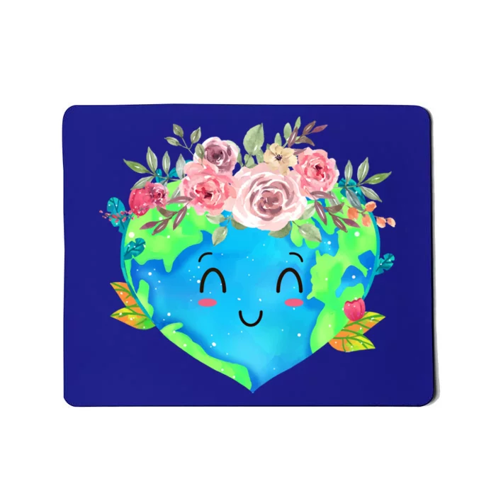 Cute Flowers Crown Planet Spring Nature Peace Earth Day Cute Gift Mousepad