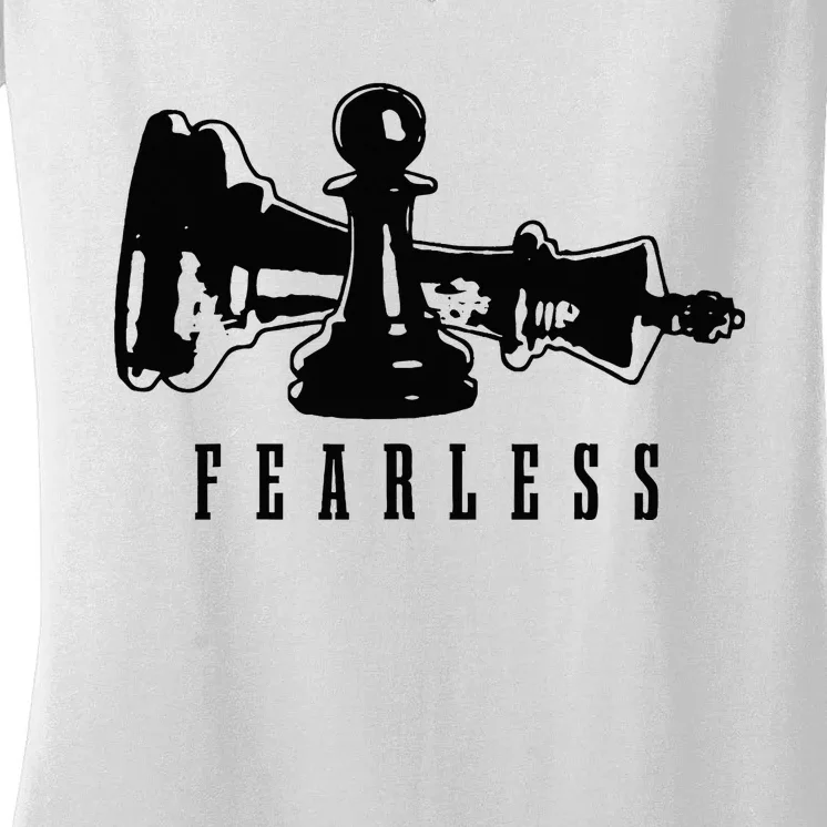 Chess Funny Chess Player Women's V-Neck T-Shirt