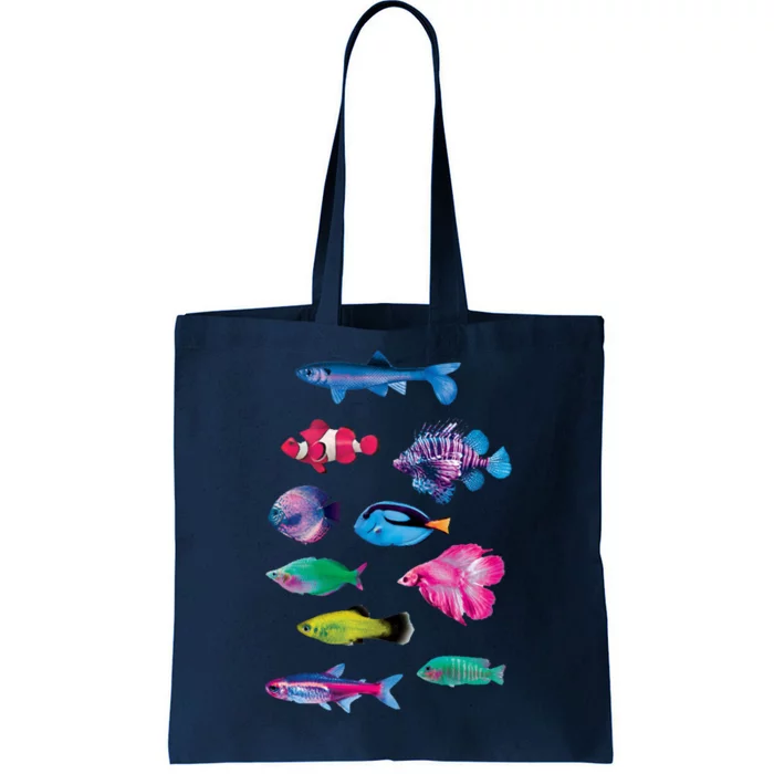 Colorful Fishes Tote Bag