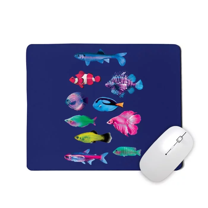 Colorful Fishes Mousepad