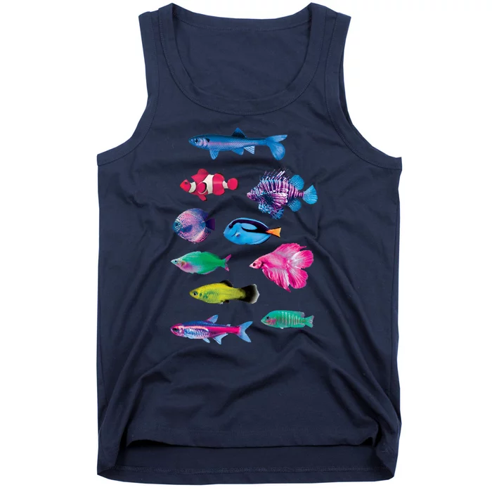 Colorful Fishes Tank Top