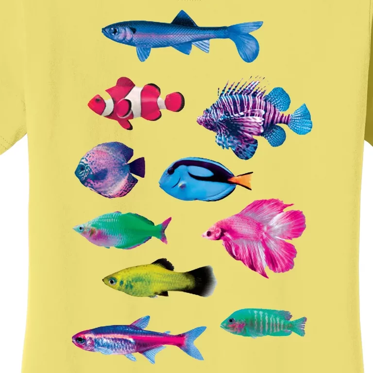 Colorful Fishes Women's T-Shirt