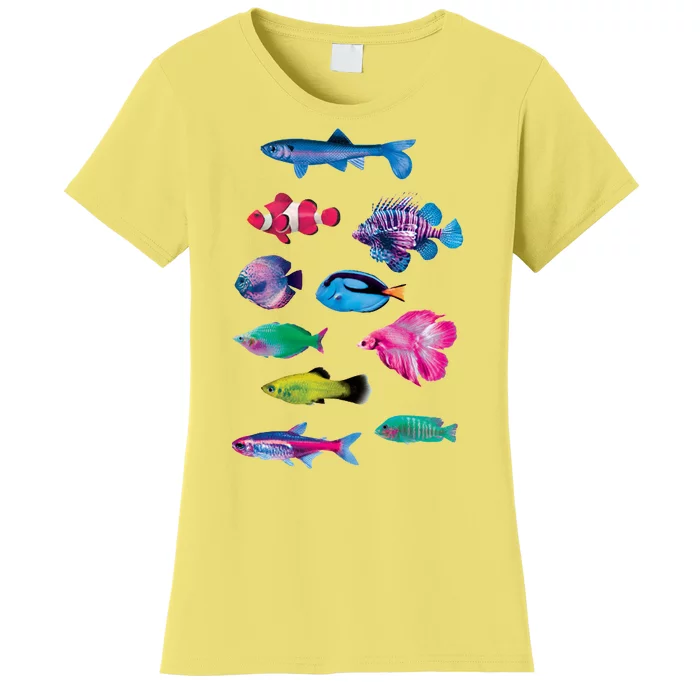 Colorful Fishes Women's T-Shirt