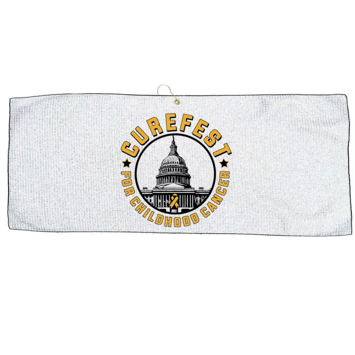 Curefest For Childhood Cancer 2024 Large Microfiber Waffle Golf Towel