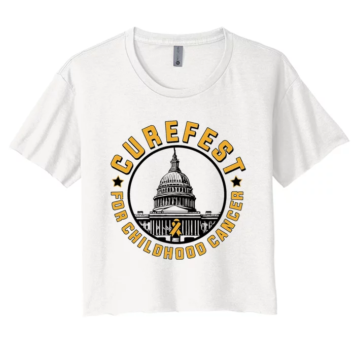 Curefest For Childhood Cancer 2024 Women's Crop Top Tee