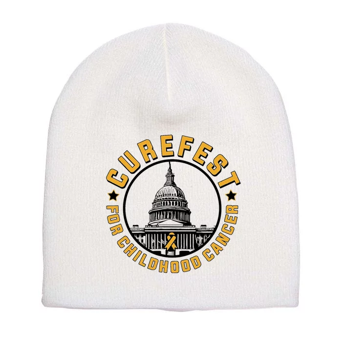 Curefest For Childhood Cancer 2024 Short Acrylic Beanie