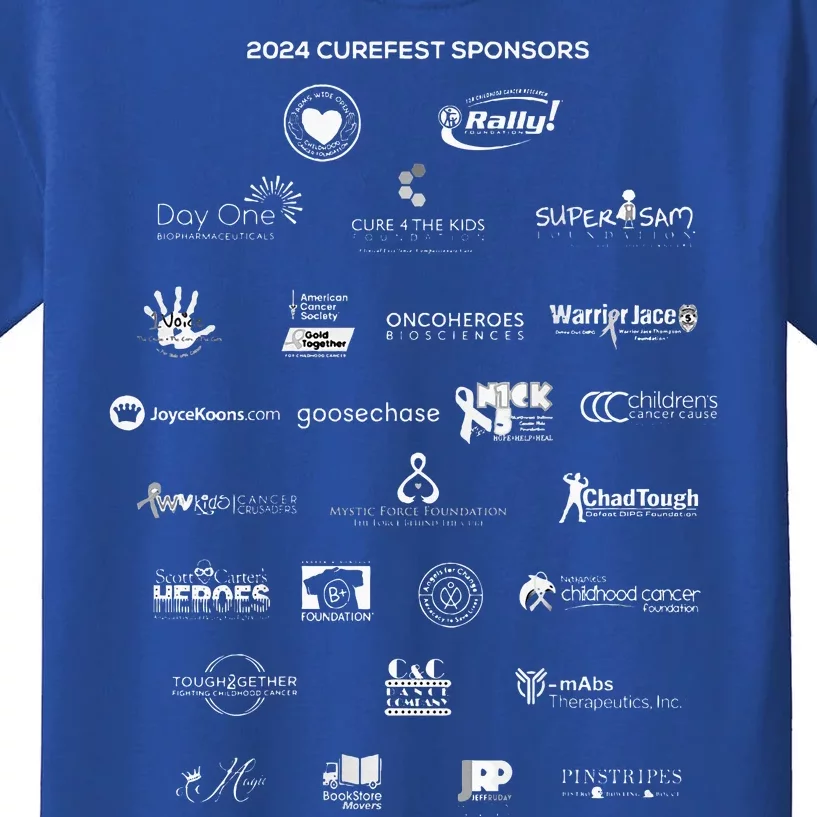 Curefest For Childhood Cancer 2024 Kids T-Shirt