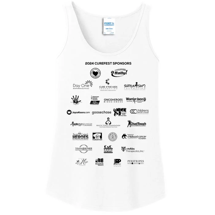 Curefest For Childhood Cancer 2024 Design 3 For Light Fabric Ladies Essential Tank