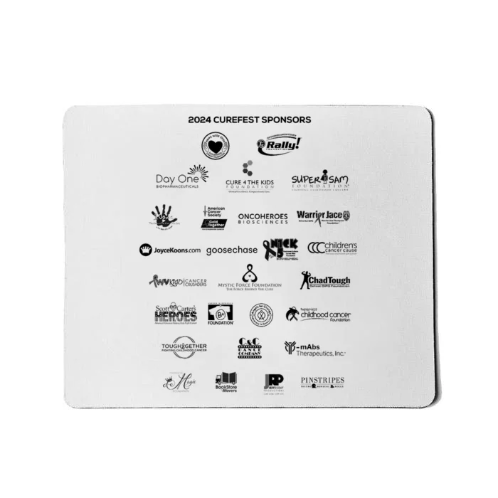 Curefest For Childhood Cancer 2024 Design 3 For Light Fabric Mousepad