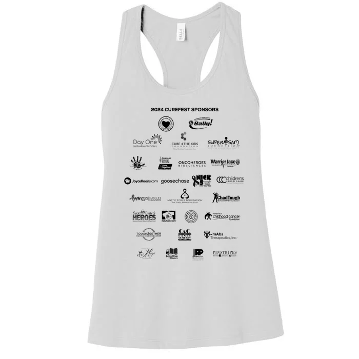 Curefest For Childhood Cancer 2024 Design 3 For Light Fabric Women's Racerback Tank