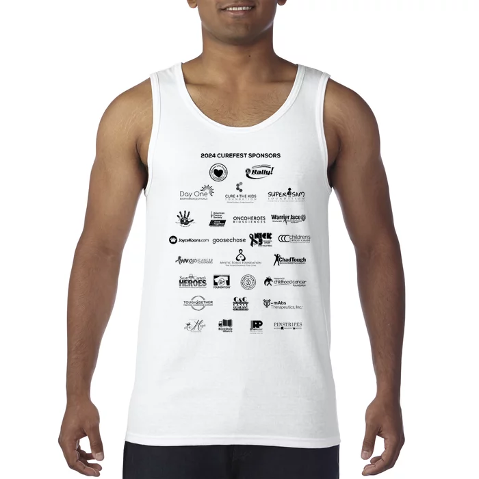 Curefest For Childhood Cancer 2024 Design 3 For Light Fabric Tank Top