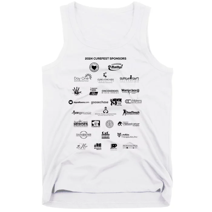 Curefest For Childhood Cancer 2024 Design 3 For Light Fabric Tank Top