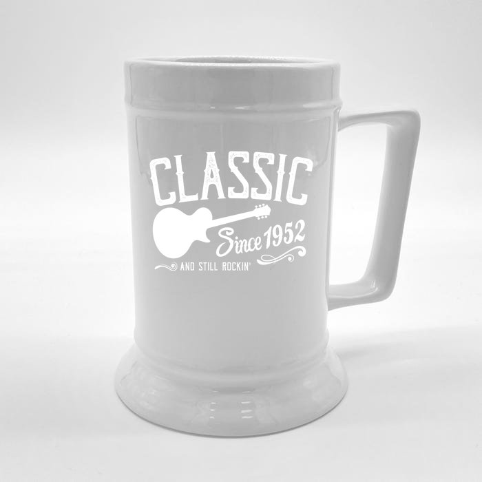 Cute Funny Classic Since 1952 And Still Rockin 70th Birthday Front & Back Beer Stein