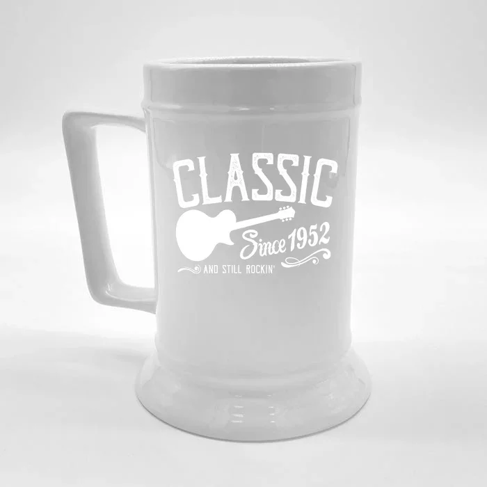 Cute Funny Classic Since 1952 And Still Rockin 70th Birthday Front & Back Beer Stein