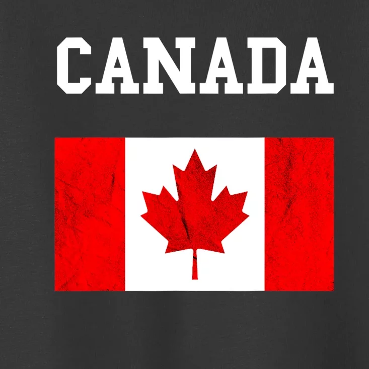 Canada Flag Canadian Flag Canadian Roots Maple Leaf Toddler T-Shirt