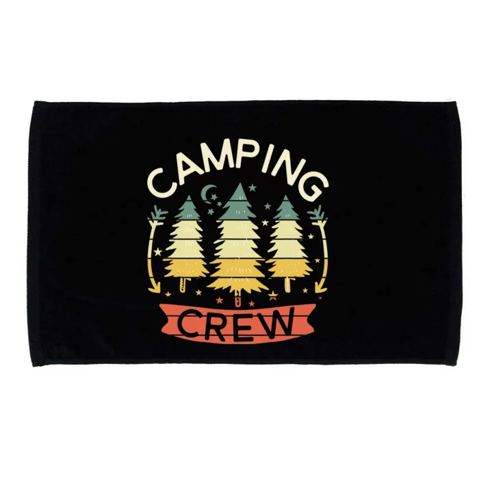 Camp Family Camping Crew Camper Matching Group Camping Trip Microfiber Hand Towel