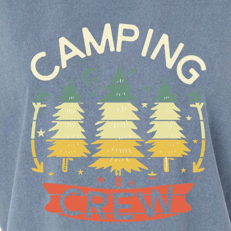 Camp Family Camping Crew Camper Matching Group Camping Trip Garment-Dyed Women's Muscle Tee