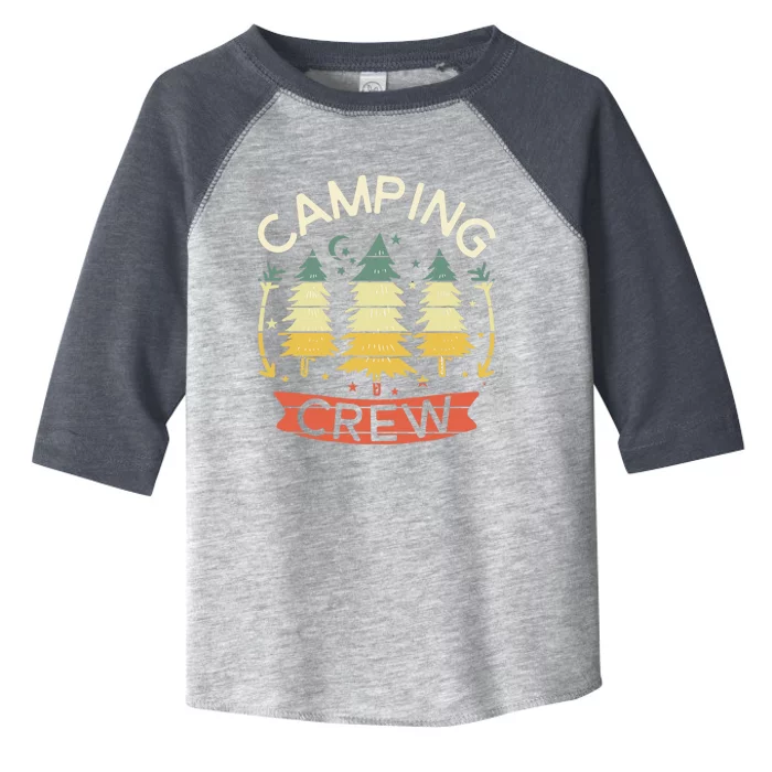 Camp Family Camping Crew Camper Matching Group Camping Trip Toddler Fine Jersey T-Shirt