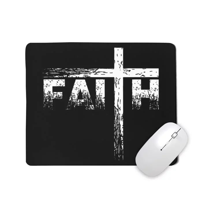 Christian Faith & Cross Christian Faith Mousepad