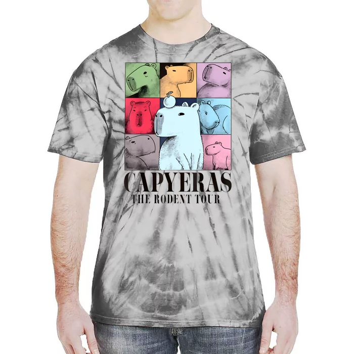 Capyeras Funny Cute Capybara Color Concert Cute Animals Tie-Dye T-Shirt