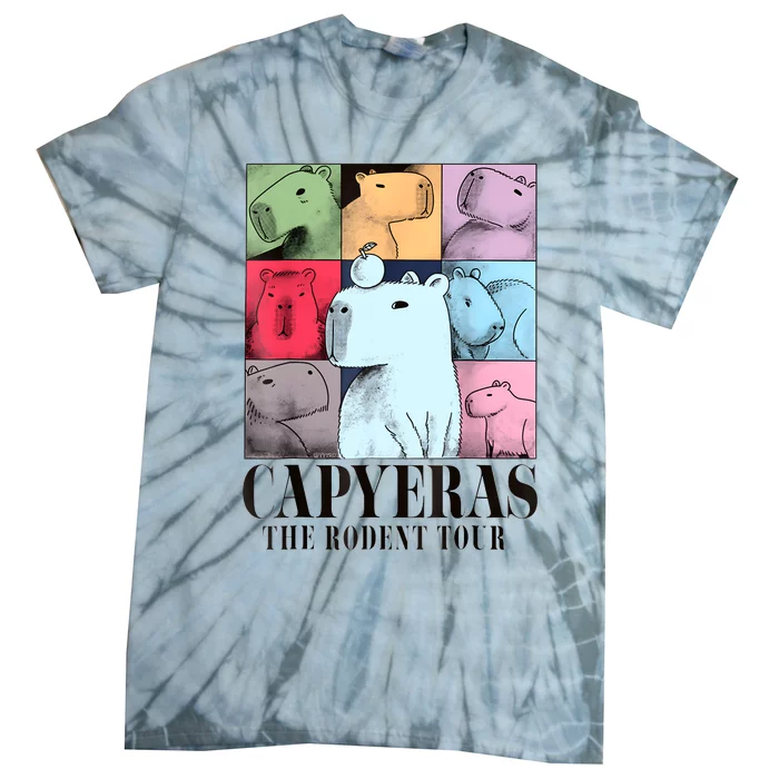 Capyeras Funny Cute Capybara Color Concert Cute Animals Tie-Dye T-Shirt