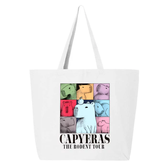 Capyeras Funny Cute Capybara Color Concert Cute Animals 25L Jumbo Tote