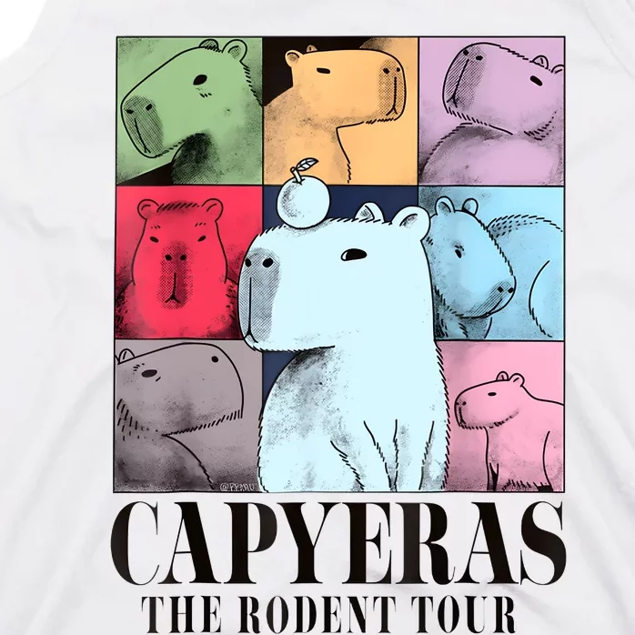 Capyeras Funny Cute Capybara Color Concert Cute Animals Tank Top