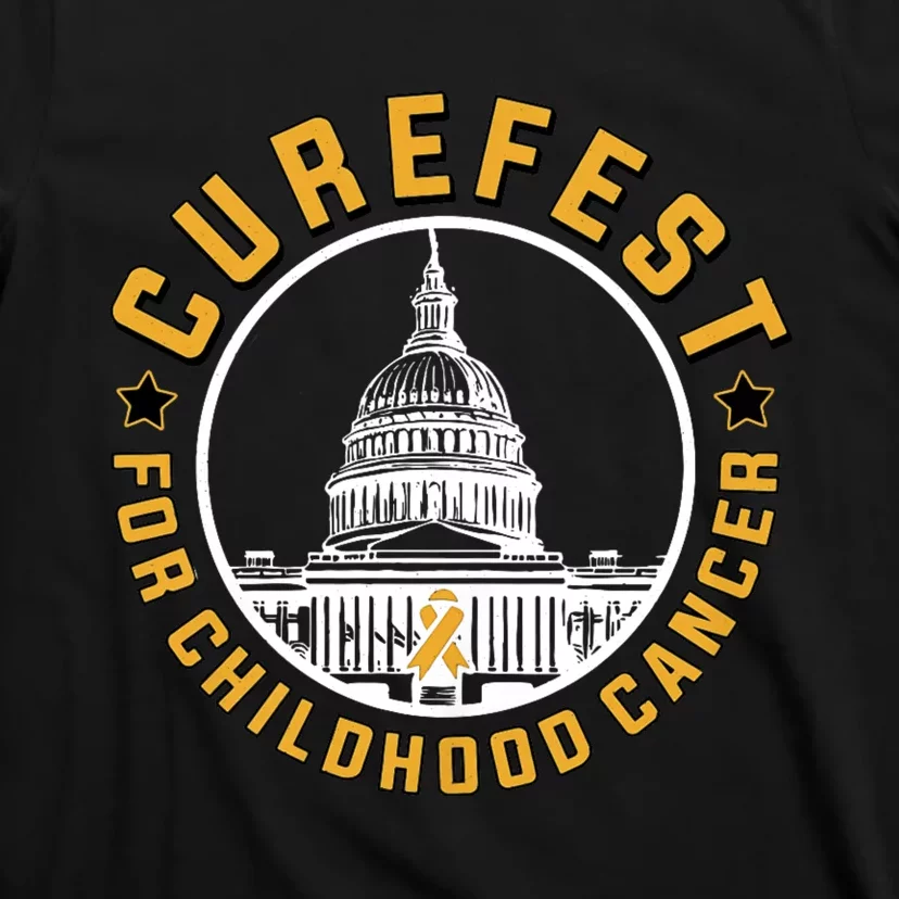 Curefest For Childhood Cancer 2024 Design 3 For Dark Fabric T-Shirt