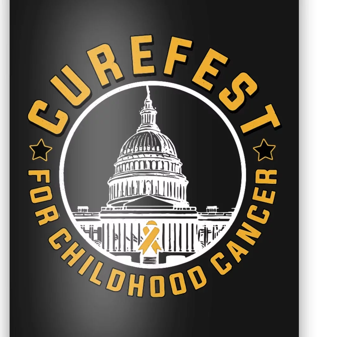 Curefest For Childhood Cancer 2024 Design 3 For Dark Fabric Poster