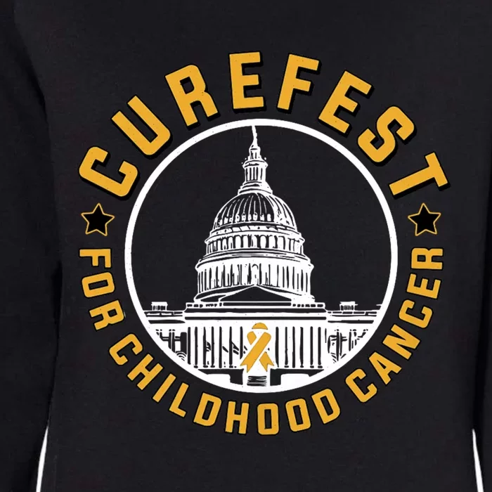 Curefest For Childhood Cancer 2024 Design 3 For Dark Fabric Womens California Wash Sweatshirt