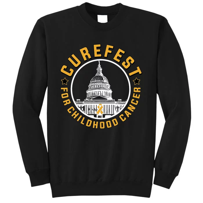 Curefest For Childhood Cancer 2024 Design 3 For Dark Fabric Tall Sweatshirt