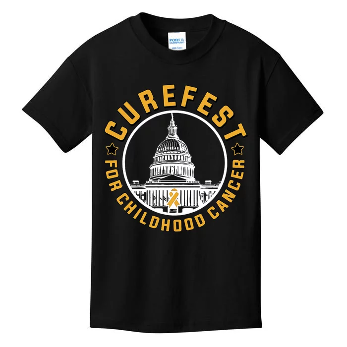 Curefest For Childhood Cancer 2024 Design 3 For Dark Fabric Kids T-Shirt