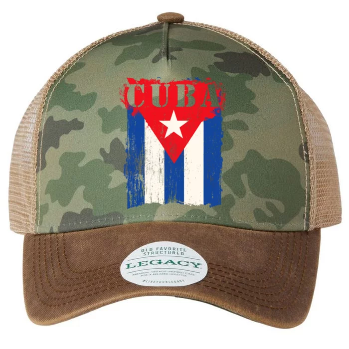 Cuban Flag Cuba Hispanic Heritage Patriotic Graphic Legacy Tie Dye Trucker Hat