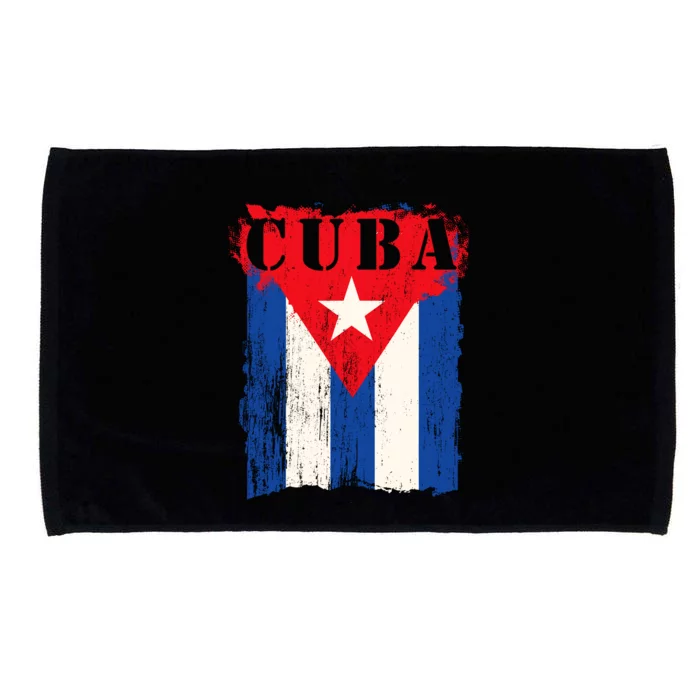 Cuban Flag Cuba Hispanic Heritage Patriotic Graphic Microfiber Hand Towel