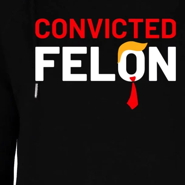 Convicted Felon Womens Funnel Neck Pullover Hood