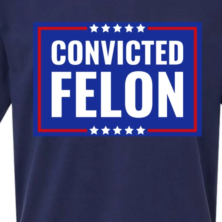 Convicted Felon Sueded Cloud Jersey T-Shirt