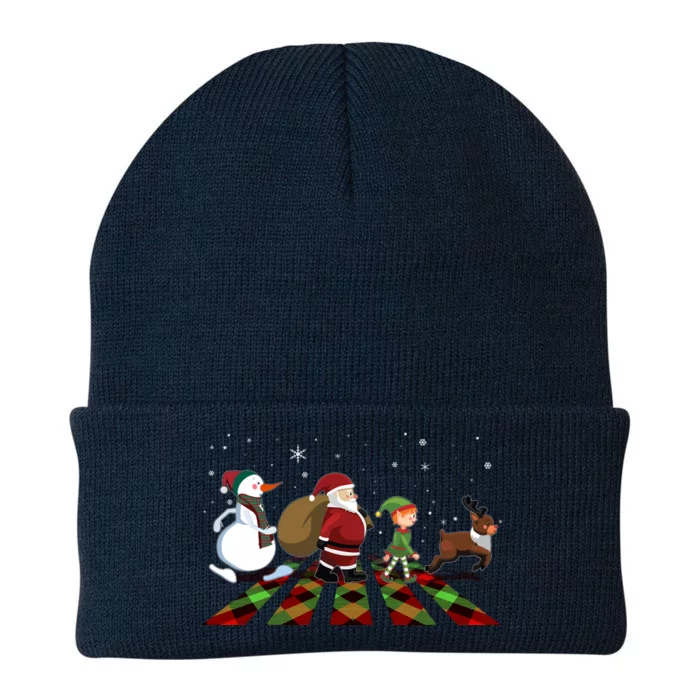 Cute Funny Christmas Road Frosty Santa Elf Reindeer Knit Cap Winter Beanie