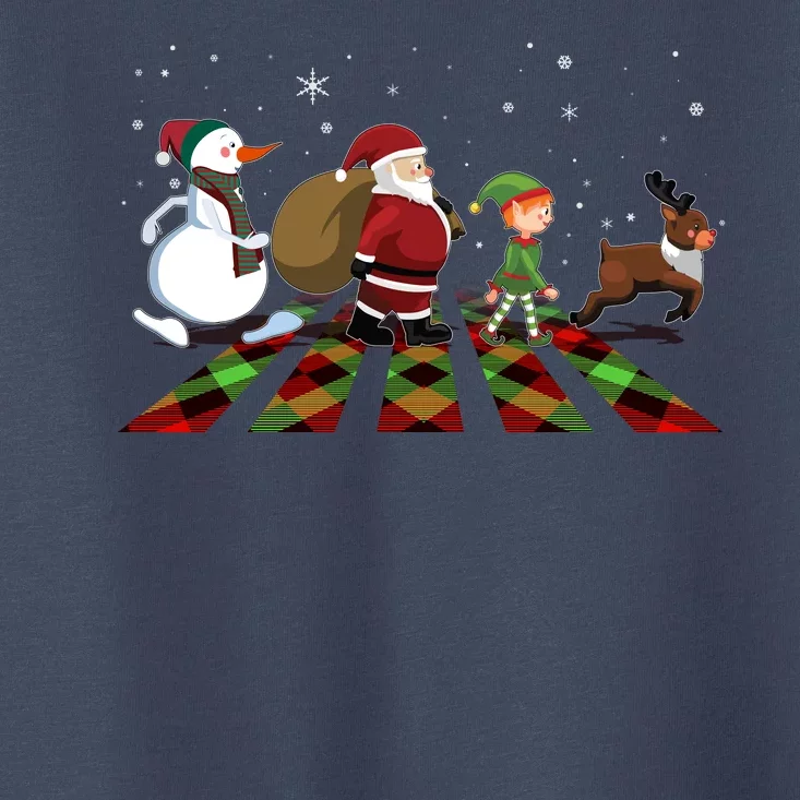 Cute Funny Christmas Road Frosty Santa Elf Reindeer Toddler T-Shirt