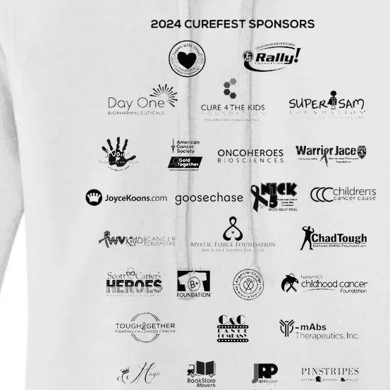 Curefest For Childhood Cancer 2024 Design 1 For Light Fabric Women's Pullover Hoodie