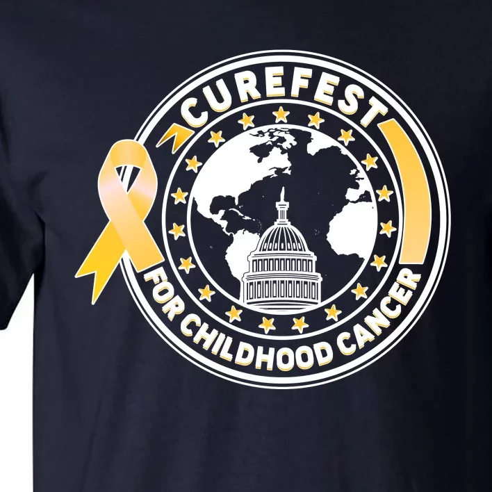 Curefest For Childhood Cancer Awareness Emblem Tall T-Shirt