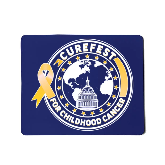 Curefest For Childhood Cancer Awareness Emblem Mousepad