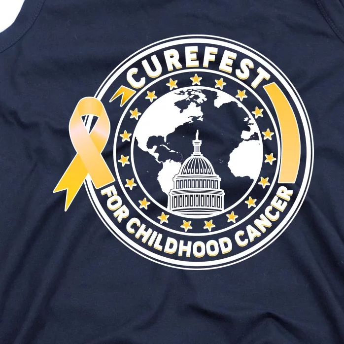 Curefest For Childhood Cancer Awareness Emblem Tank Top