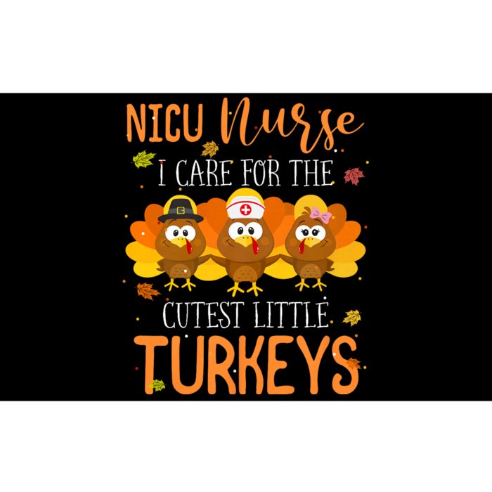 Care For Cutest Turkeys Thanksgiving Nicu Nurse Scrub Tops Bumper Sticker