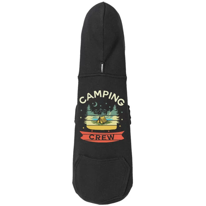 Camp Family Camping Trip Camper Matching Group Camping Crew Doggie 3-End Fleece Hoodie