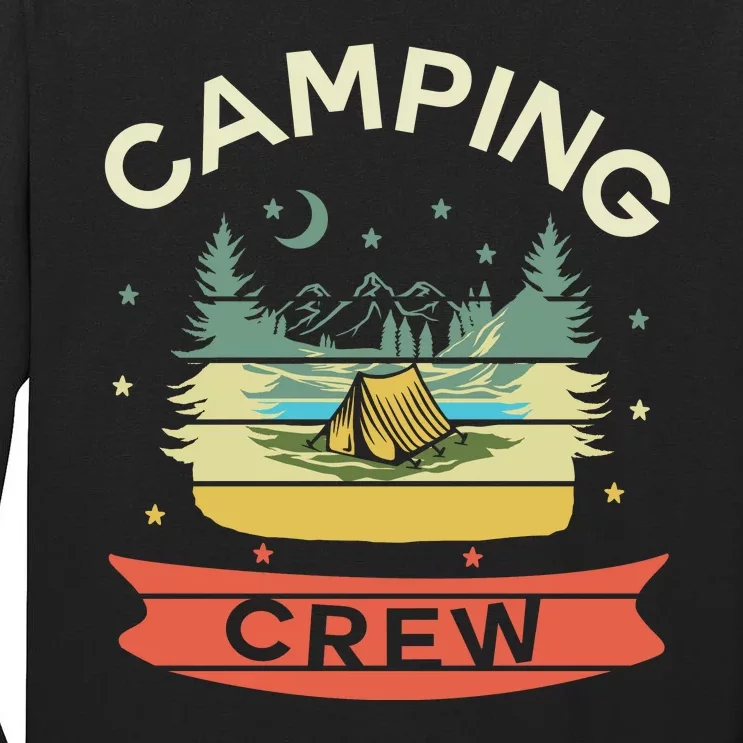 Camp Family Camping Trip Camper Matching Group Camping Crew Tall Long Sleeve T-Shirt