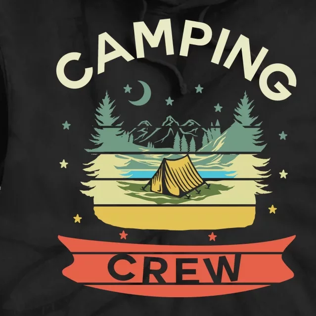 Camp Family Camping Trip Camper Matching Group Camping Crew Tie Dye Hoodie