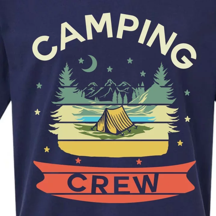 Camp Family Camping Trip Camper Matching Group Camping Crew Sueded Cloud Jersey T-Shirt