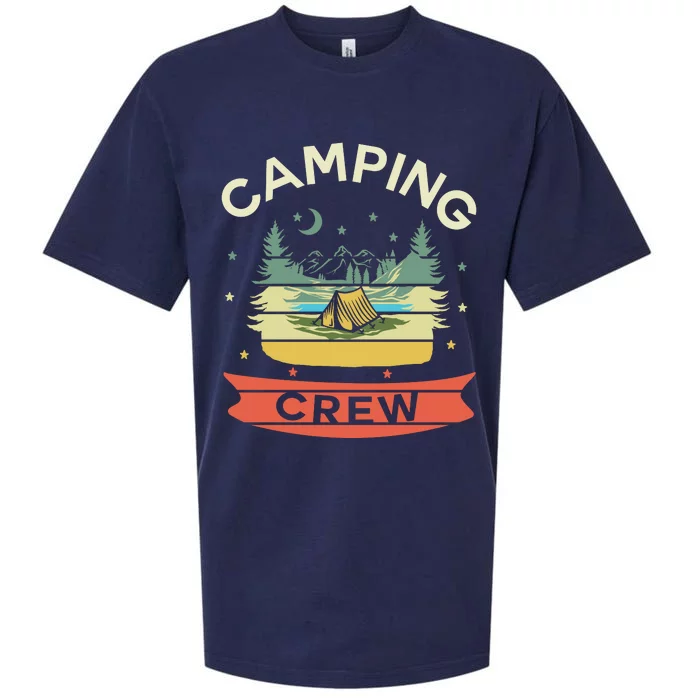 Camp Family Camping Trip Camper Matching Group Camping Crew Sueded Cloud Jersey T-Shirt