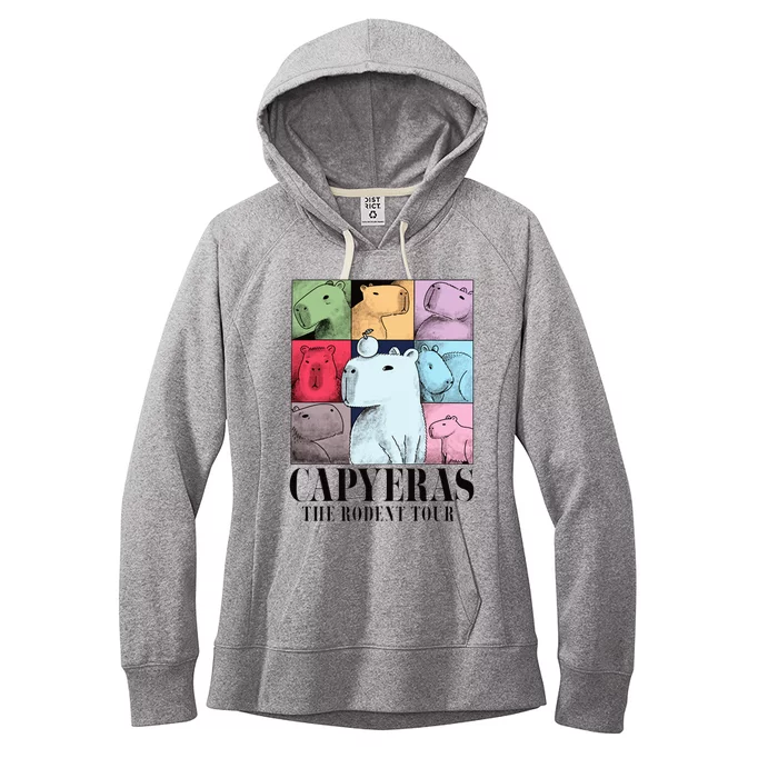 Capyeras Funny Cute Capybara Color Concert Cute Animals Women's Fleece Hoodie