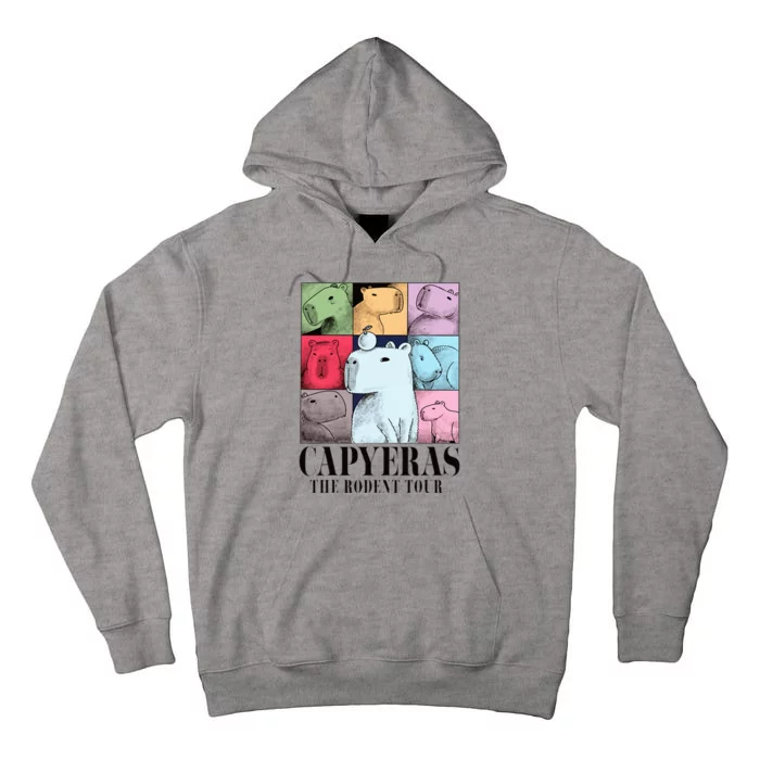 Capyeras Funny Cute Capybara Color Concert Cute Animals Tall Hoodie